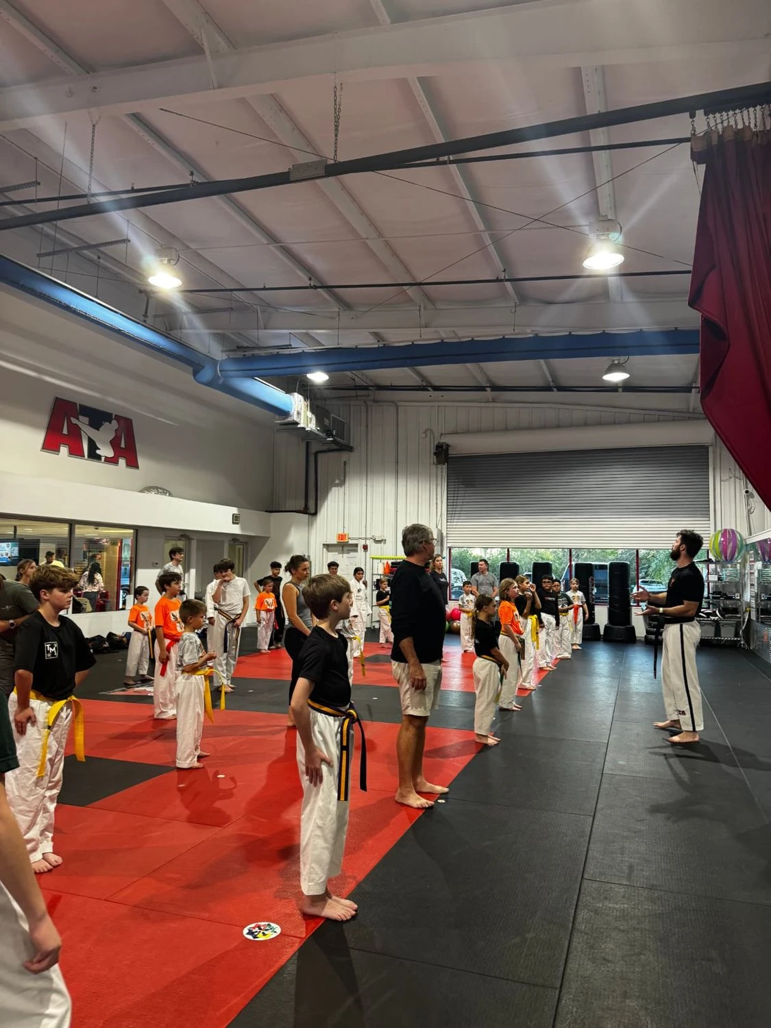 Karate Kids athletes during the transform code at Transform Martial Arts in North Port, FL